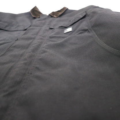 Carhartt Extreme Coat, CORDURA nylon coverall, XL, black, padded, double-zip, corduroy collar, C55