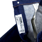Wrangler Cowboy Cut Jeans Rigid Denim Pants 34 Blue Logo Stitching 13MWZ Made in Mexico