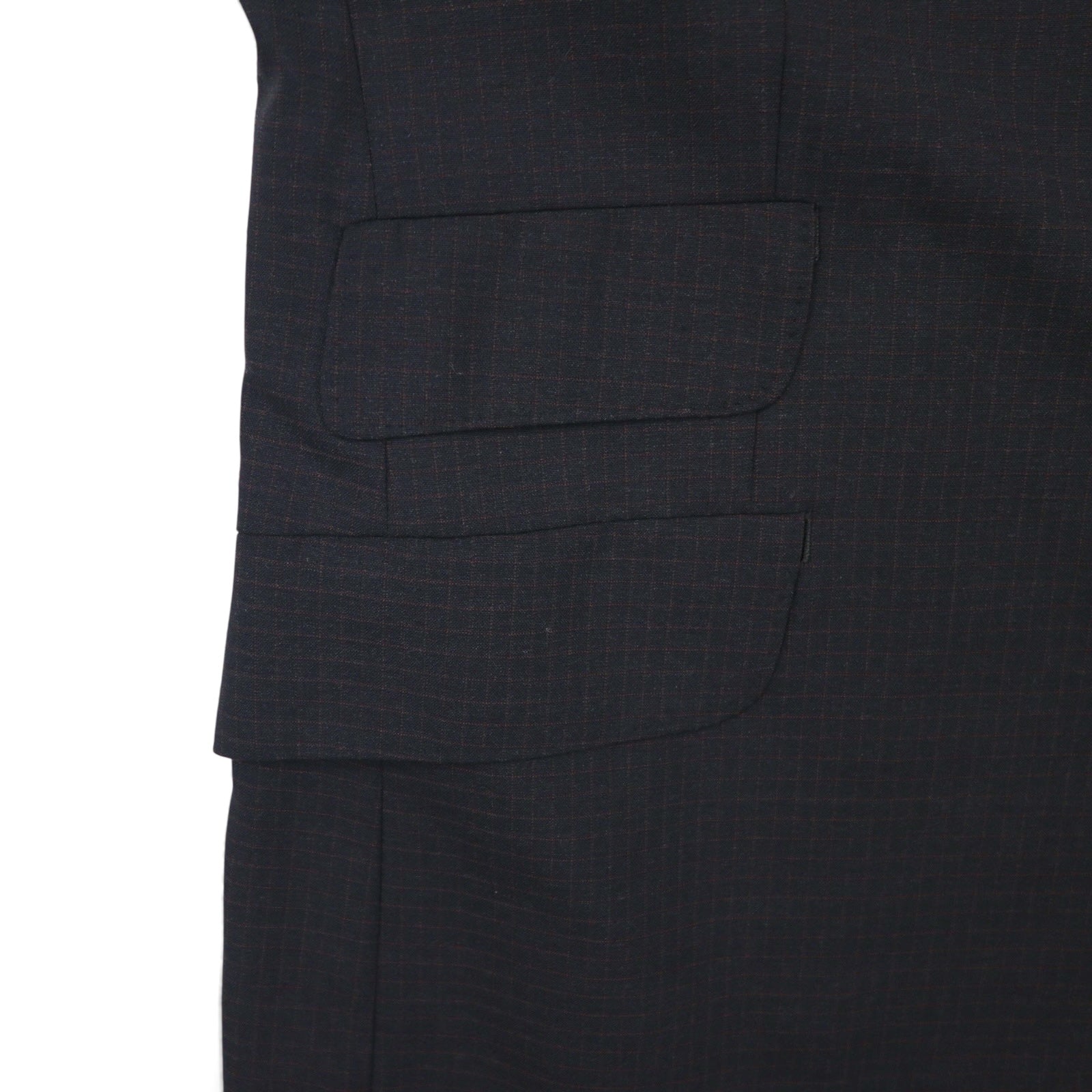 Paul Smith 90s 3B Suit Set, XL, Black Check Wool, Made in Japan