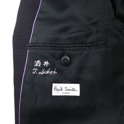 Paul Smith 90年代 3B スーツ セットアップ XL ブラック チェック ウール 日本製