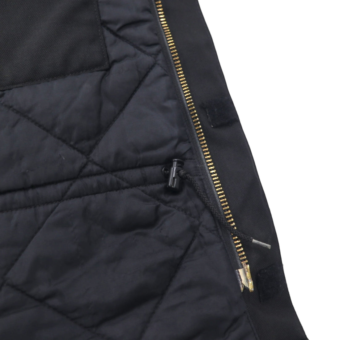 carhartt エクストリームスコート CORDURAナイロン カバーオール XL ブラック 中綿 EXTREAMS COAT ダブルジップ 襟コーデュロイ C55