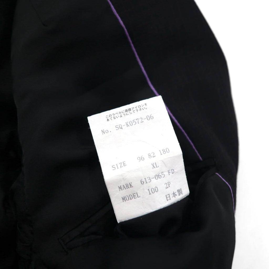 Paul Smith 90s 3B Suit Set, XL, Black Check Wool, Made in Japan