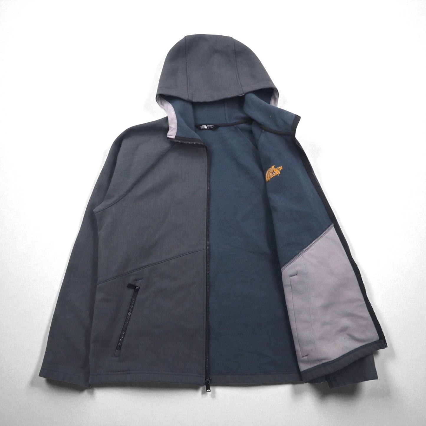 THE NORTH FACE Softshell Zip Hoodie, Size L, Fleece Lining, NF0A37JT