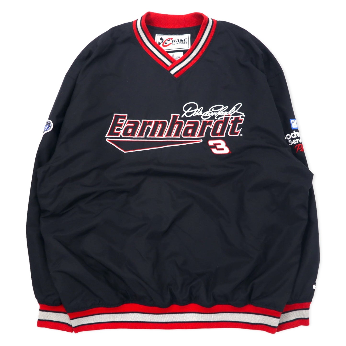 CHASE AUTHENTICS リブライン ピステ レーシングジャケット XL ブラック ナイロン Earnhardt レーシング ビッグサイズ