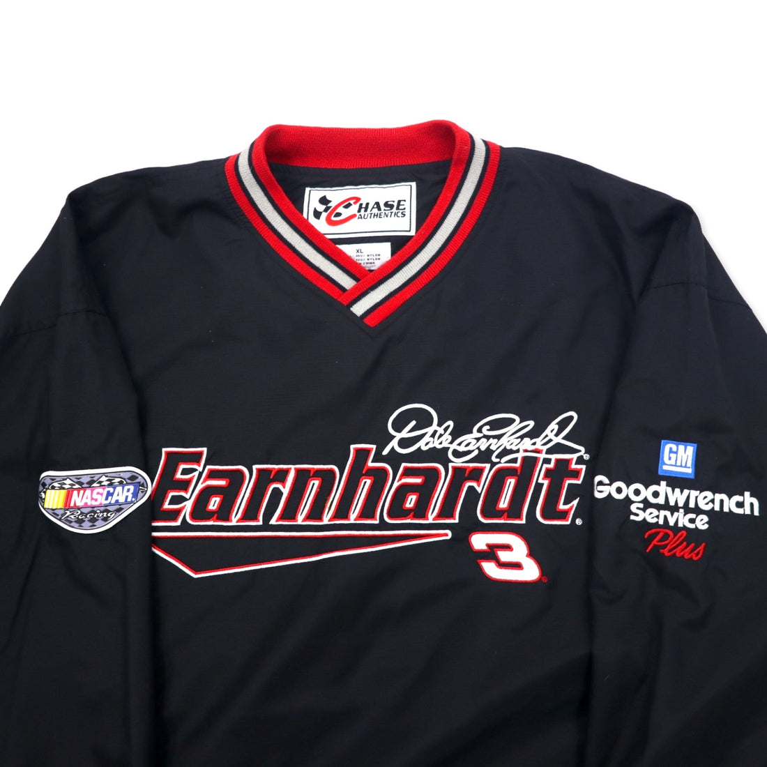 CHASE AUTHENTICS Libline Piste Racing Jacket XL Black Nylon Earnhardt Racing Big Size