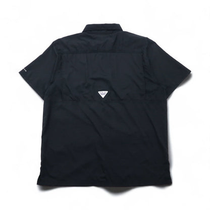 Columbia PFG オムニシェード OMNI-SHADE スラックタイドキャンプ フィッシングシャツ XL ブラック FM7042
