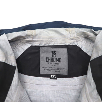 CHROME Storm Cobra 2.0 Mountain Parka Shell Jacket, 2XL, Navy, Fully Waterproof