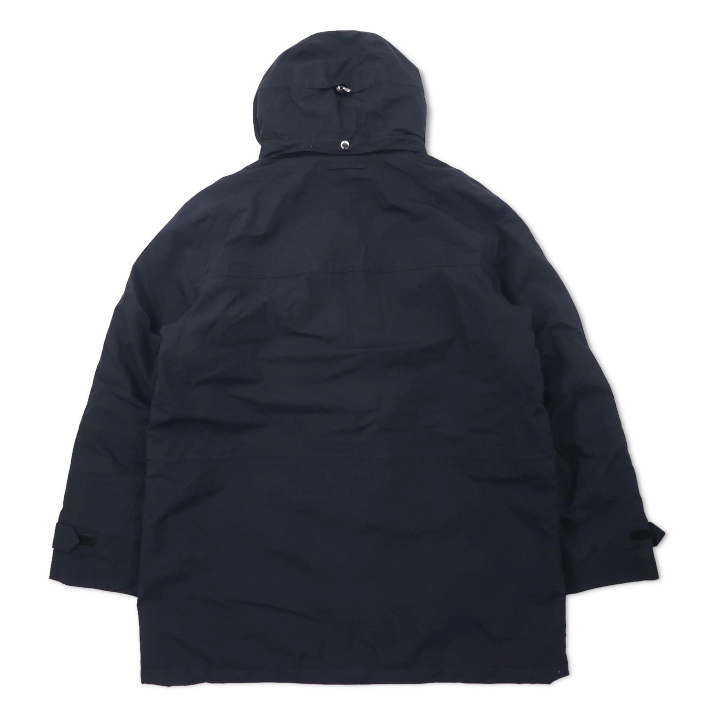 LANDS' END スコール ウィンターパーカー コート XL ネイビー ナイロン 防水 キルティング フリースライナー SQUALL PARKA 457125