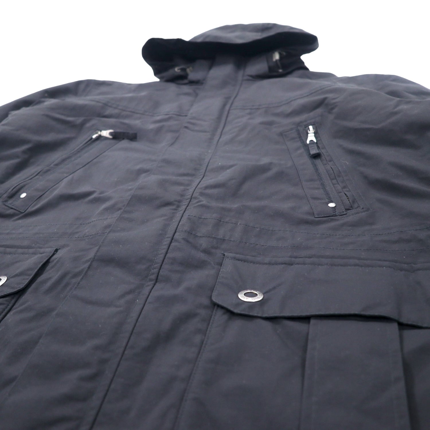 Lands' END Squall Winter HOODIE COAT XL Navy Nylon Waterproof Quilted Fleece  Liner Squall Parka 457125 – 日本然リトテ