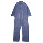 日本然リトテ-古着オンライン-CLASS オールインワン ツナギ ジャンプスーツ M ブルー シャンブレー コットン 日本製-CLASS Jumpsuits Jumpsuit M Blue Chambray Cotton Japan Made