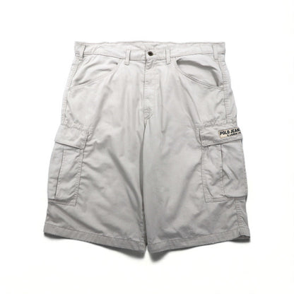 POLO JEANS CO. RALPH LAUREN 90年代 バギー ショート カーゴパンツ FREIGHTER SHORT ハーフパンツ XL ベージュ コットン