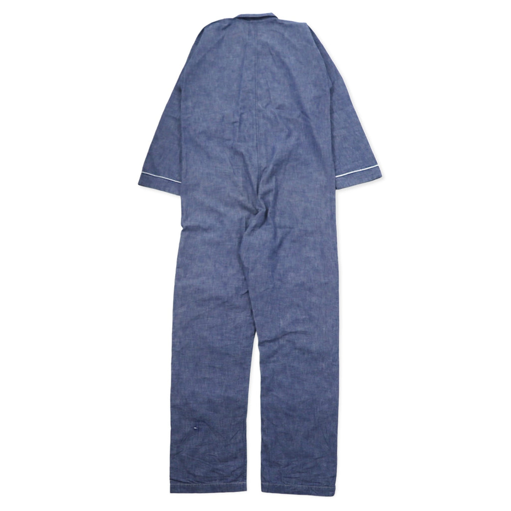 CLASS All-in-one Overalls Jumpsuit M Blue Chambray Cotton Made in Japan