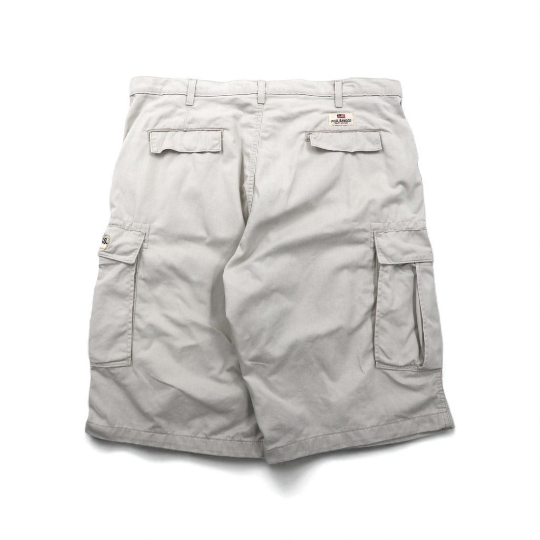POLO JEANS CO. RALPH LAUREN 90年代 バギー ショート カーゴパンツ FREIGHTER SHORT ハーフパンツ XL ベージュ コットン