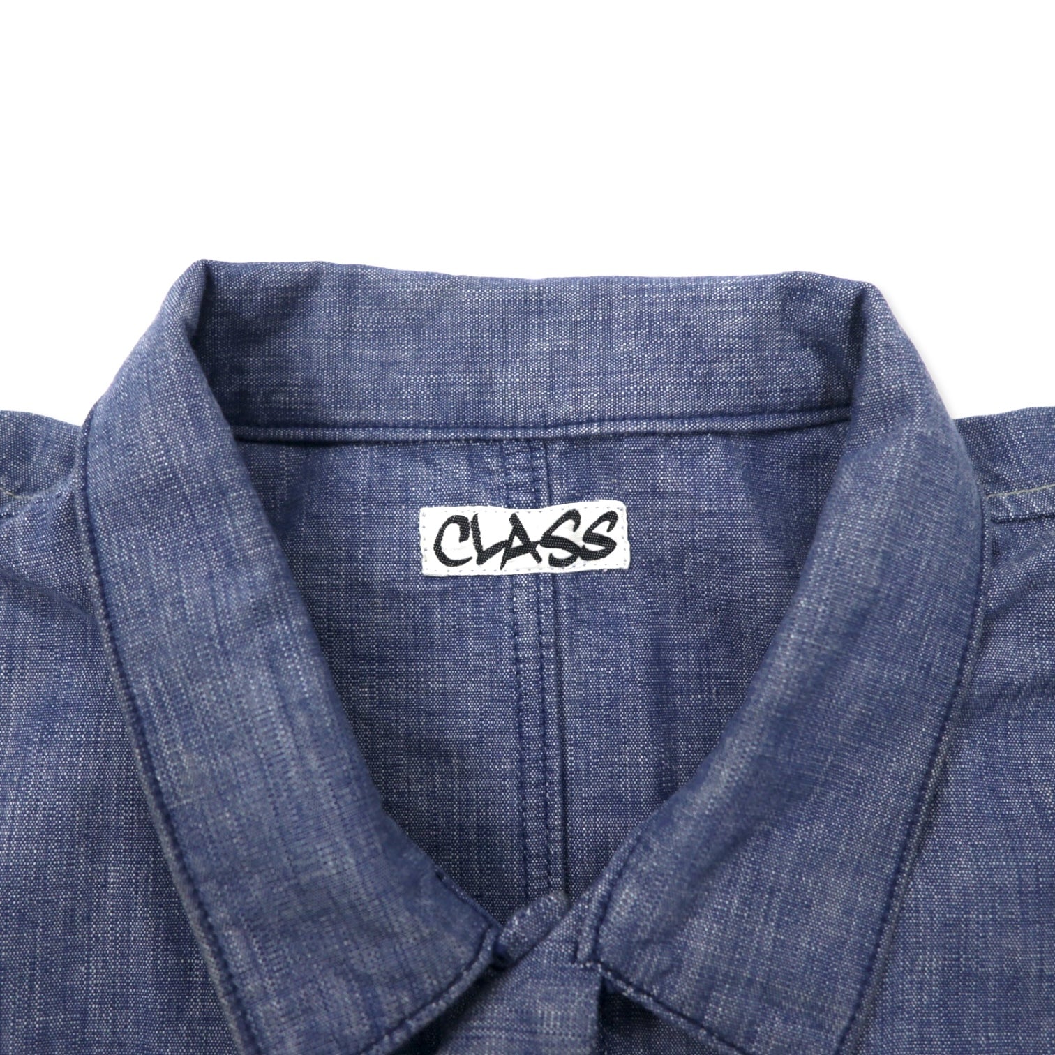CLASS All-in-one Overalls Jumpsuit M Blue Chambray Cotton Made in Japan