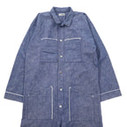 CLASS All-in-one Overalls Jumpsuit M Blue Chambray Cotton Made in Japan