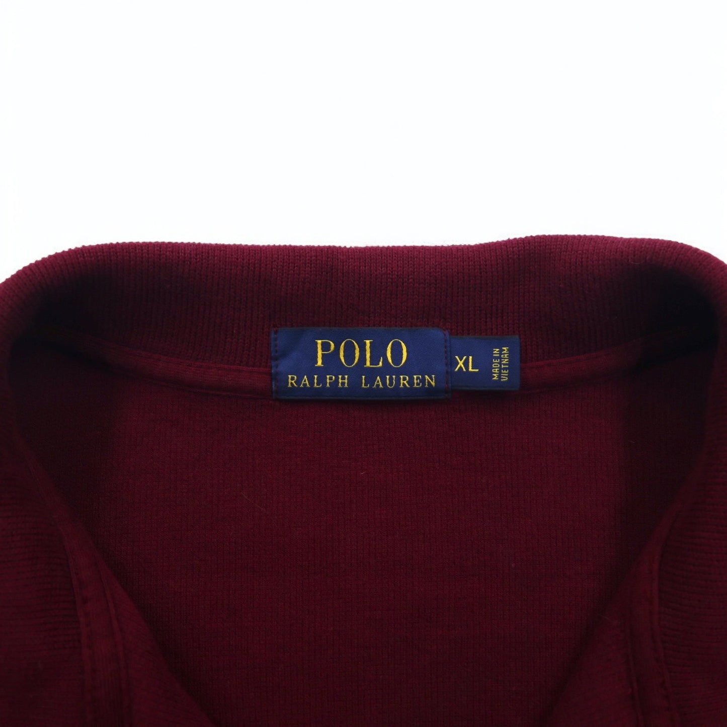 POLO RALPH LAUREN ハーフジップ スウェット XL ボルドー コットン スモールポニー刺繍