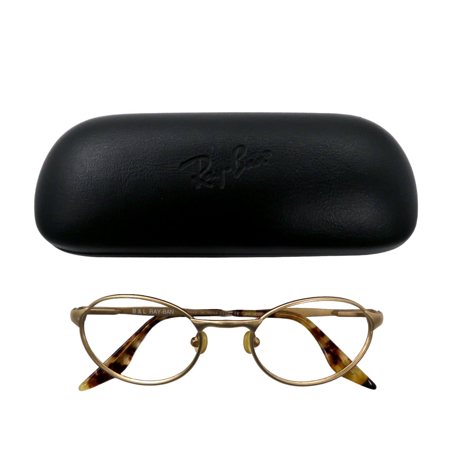 Ray-Ban B&L 伊達眼鏡 メガネ オーバル メタルフレーム ゴールド RB3002 W3005 ボシュロム社製 Bausch&Lomb