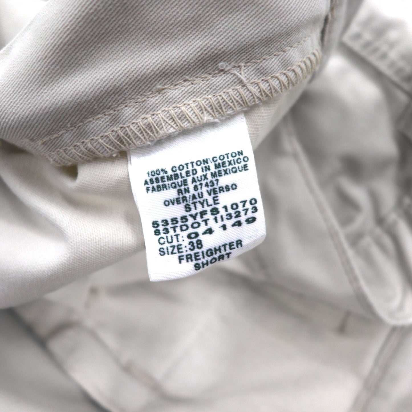 POLO JEANS CO. RALPH LAUREN 90年代 バギー ショート カーゴパンツ FREIGHTER SHORT ハーフパンツ XL ベージュ コットン