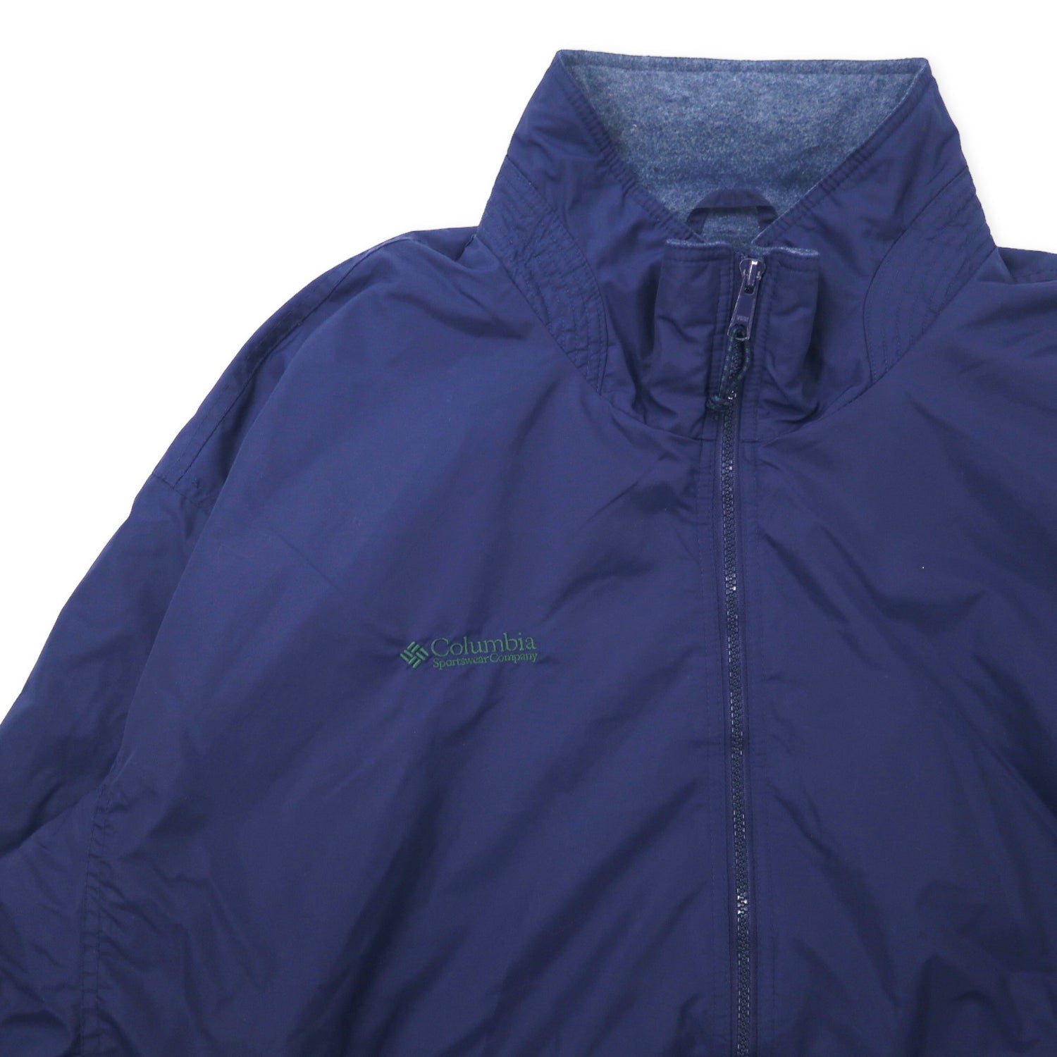 COLUMBIA 90s Falmas Parka Jacket XL Navy Nylon Fleece Liner Big 