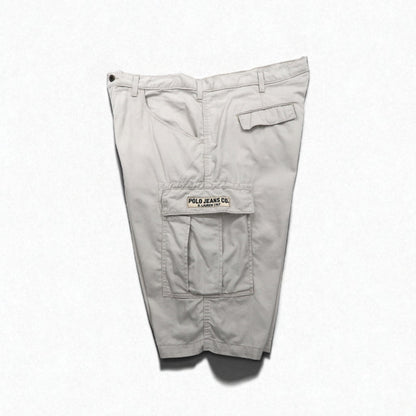 POLO JEANS CO. RALPH LAUREN 90年代 バギー ショート カーゴパンツ FREIGHTER SHORT ハーフパンツ XL ベージュ コットン
