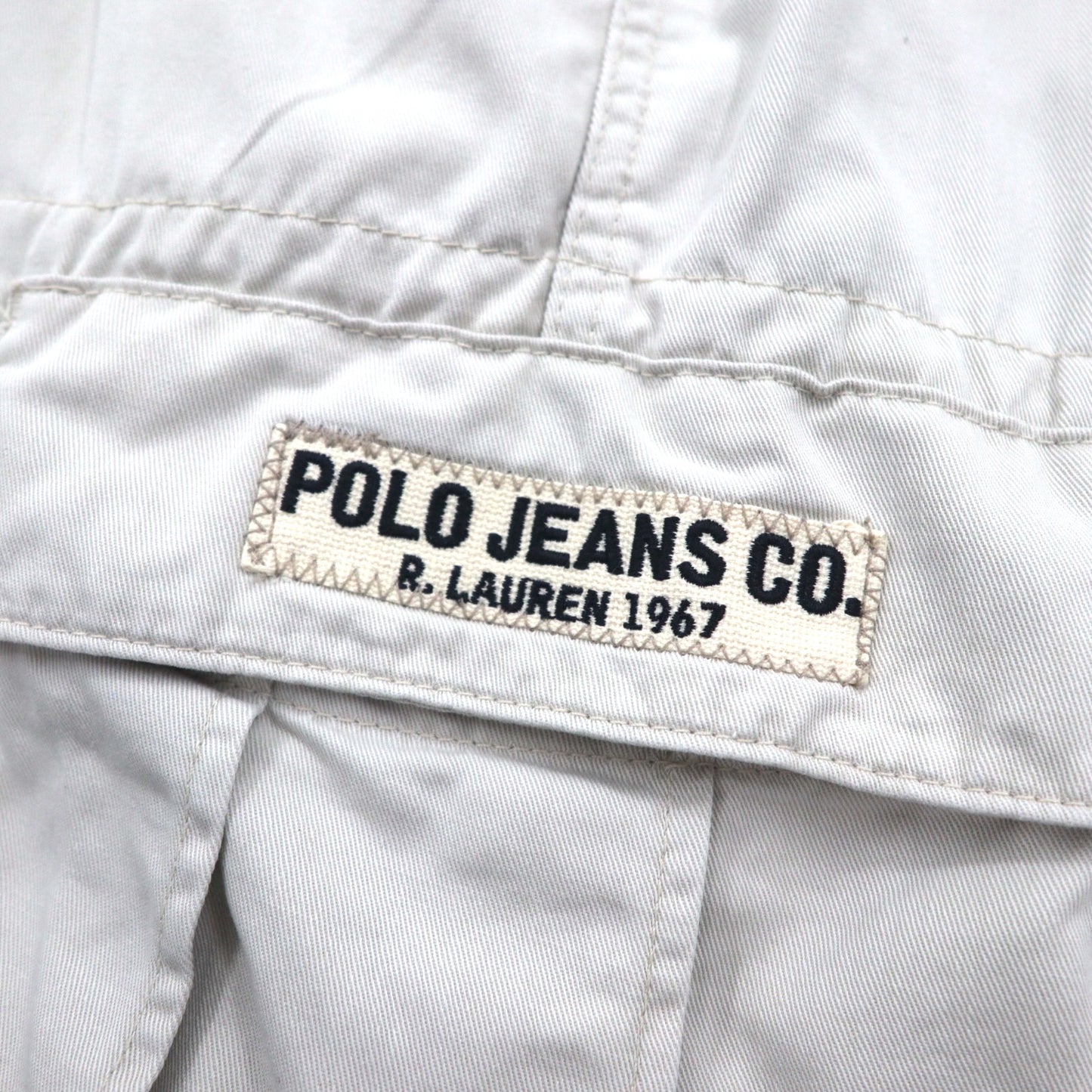 POLO JEANS CO. RALPH LAUREN 90年代 バギー ショート カーゴパンツ FREIGHTER SHORT ハーフパンツ XL ベージュ コットン