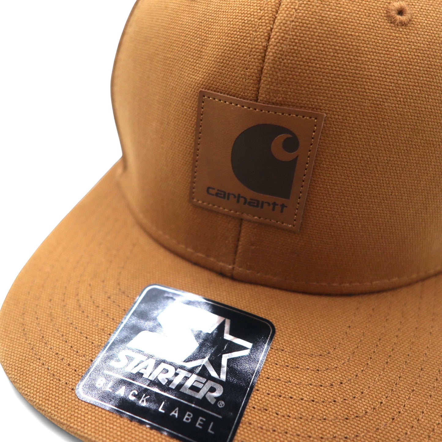 carhartt WIP × STARTER BLACK LABEL スナップバック キャップ OSFM ベージュ コットン キャンバス LOGO STARTER CAP 未使用品