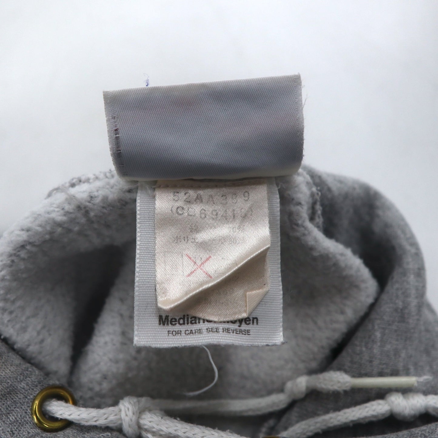 Reebok 90年代 USA製 ベクターロゴ プルオーバー パーカー M グレー コットン