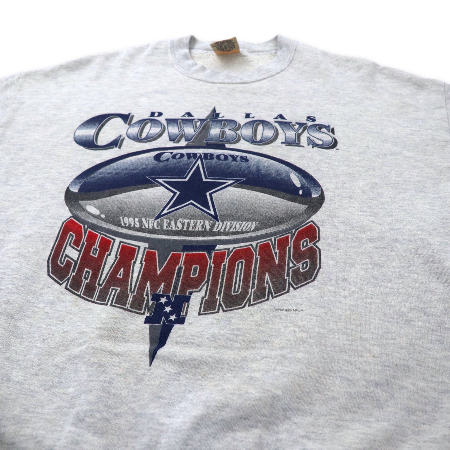 RED OAK USA製 90年代 NFL フットボール プリントスウェット XL グレー コットン DALLAS COWBOYS