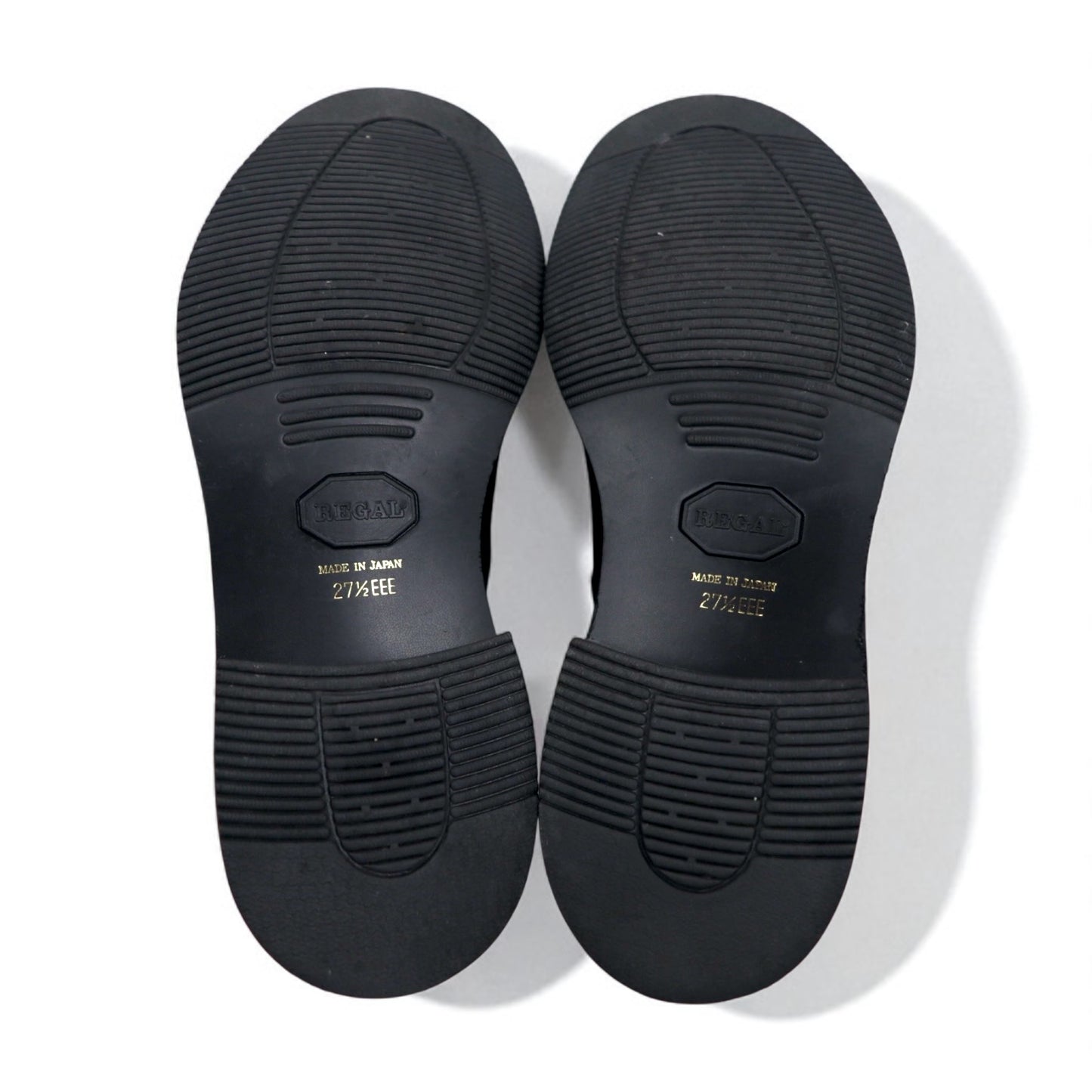 REGAL プレーントゥ ドレスシューズ 27.5cm ブラック レザー 外羽根 JN01 日本製