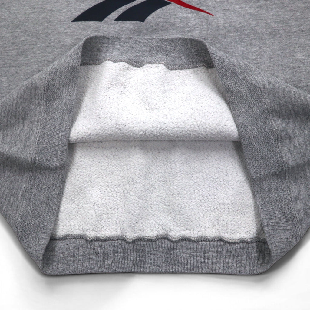 Reebok 90s USA Made Vector Logo Pullover Hoodie M Grey Cotton