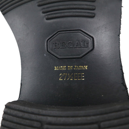REGAL プレーントゥ ドレスシューズ 27.5cm ブラック レザー 外羽根 JN01 日本製