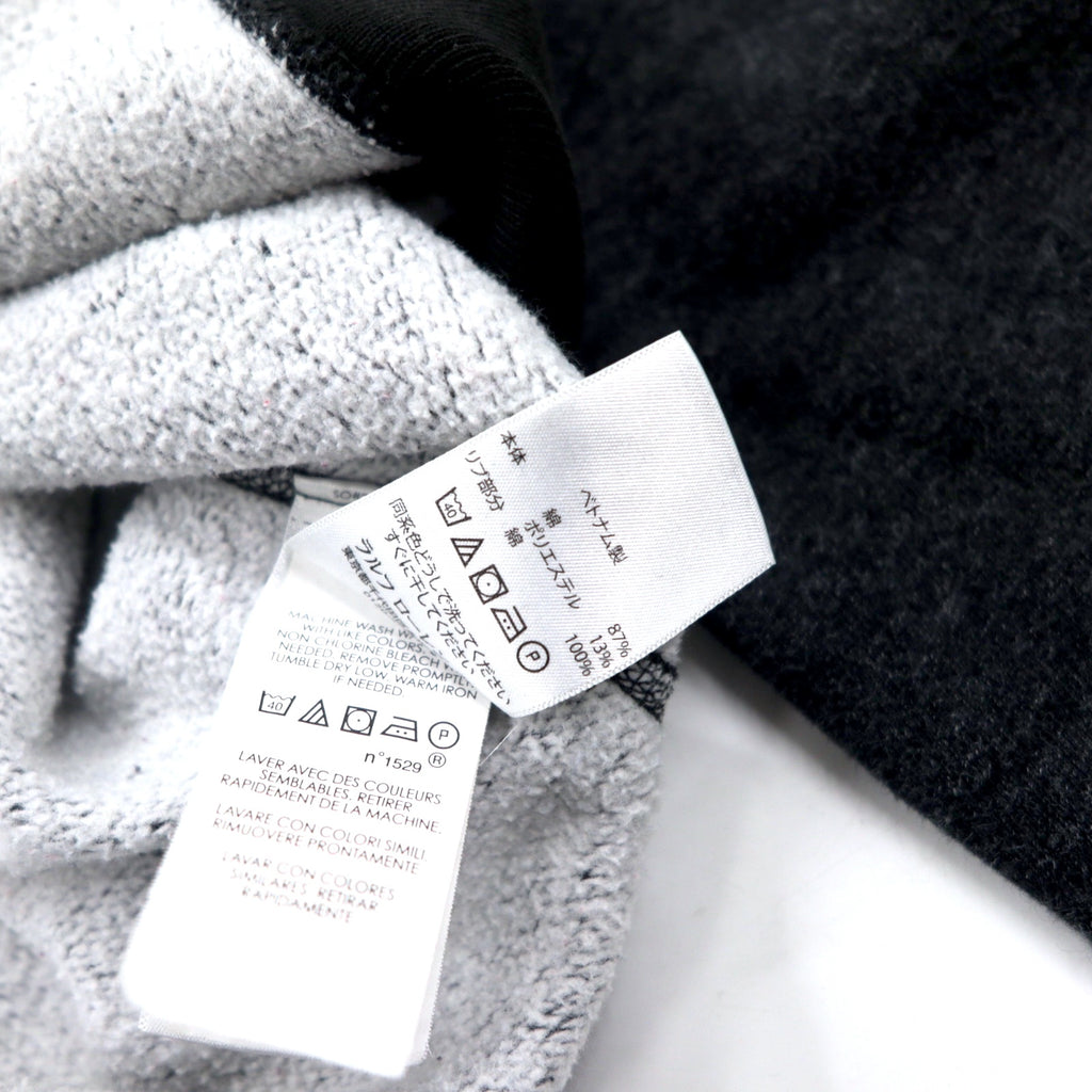 POLO RALPH LAUREN Full Zip Hoodie M Grey Cotton Logo Patch