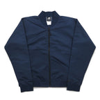 new balance satin bomber jacket flight jacket L navy polyester AWJ81501