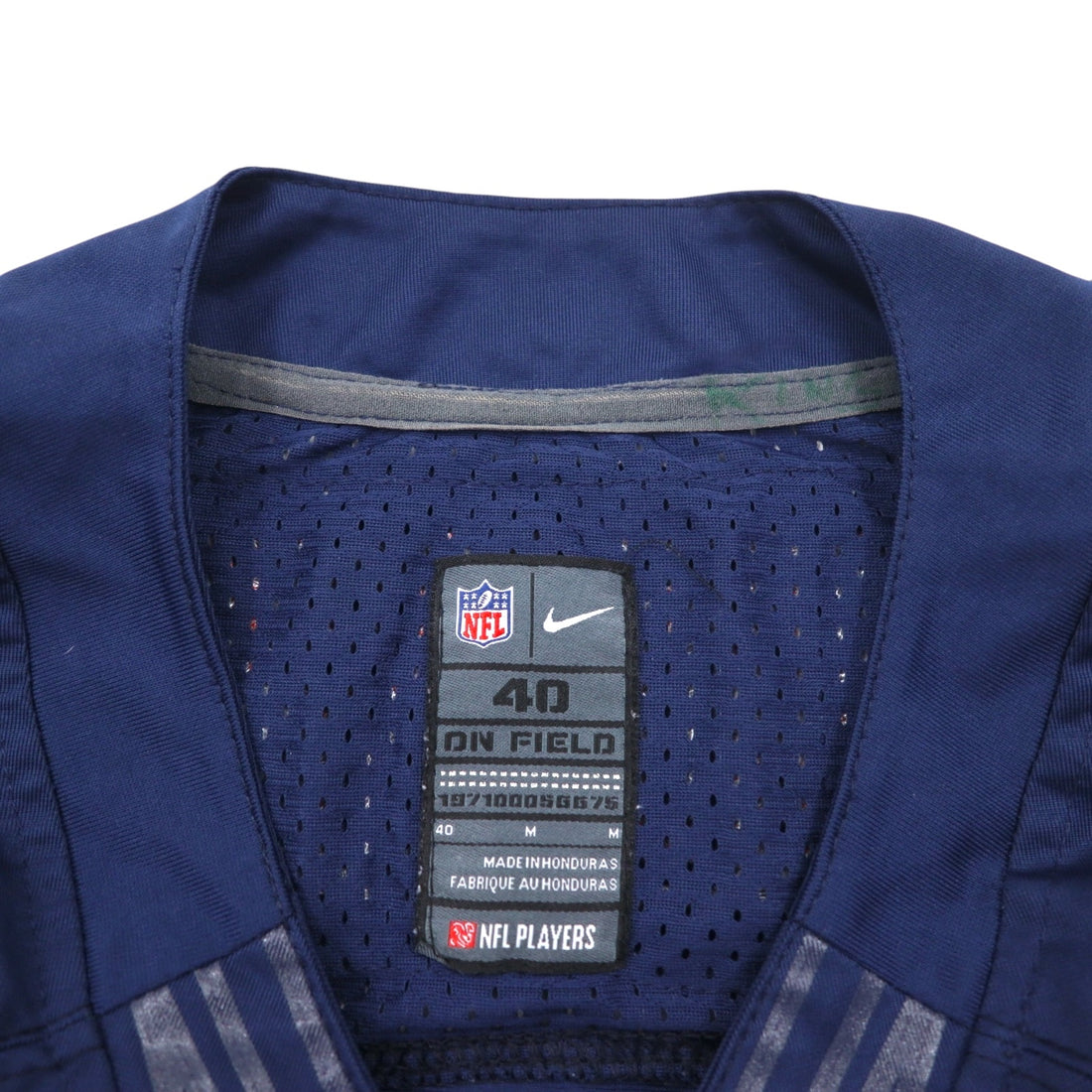 NIKE ゲームシャツ M ネイビー メッシュ ポリエステル NFL ナンバリング