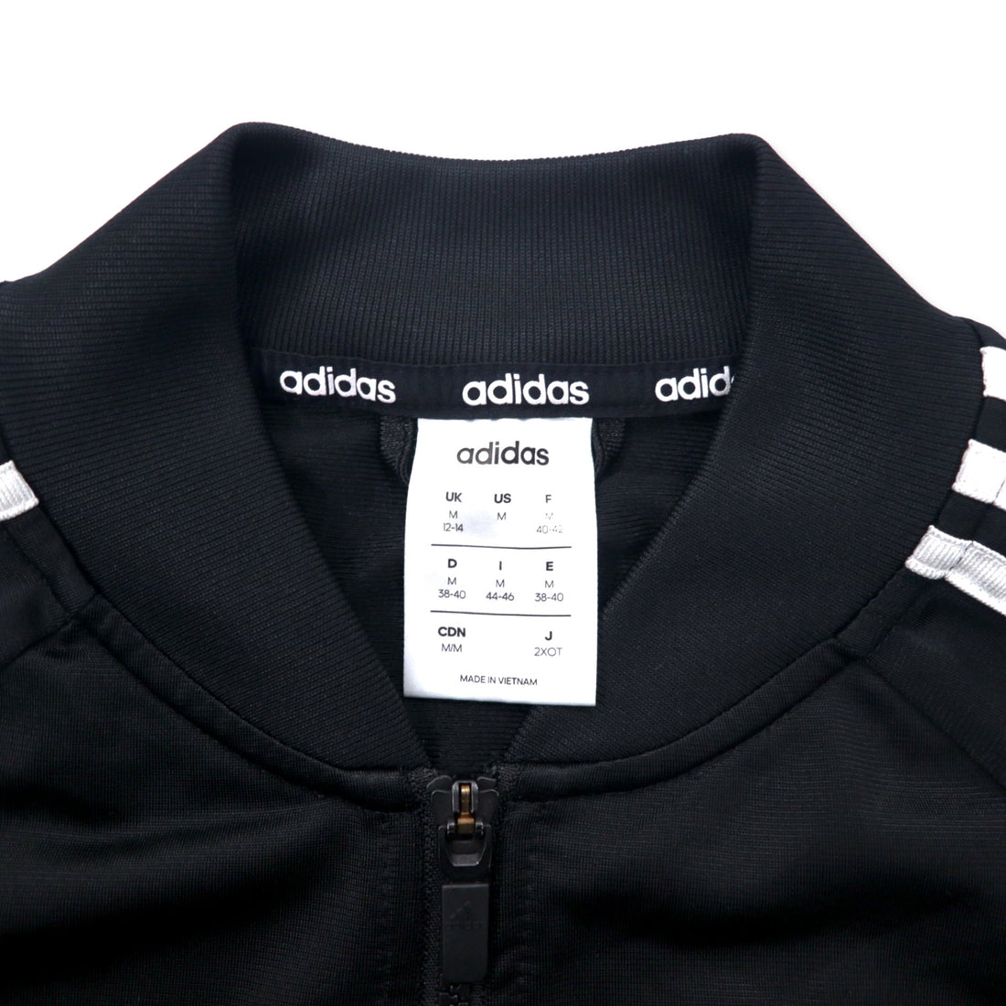 adidas Track Jacket Jersey 2XOT Black Polyester 3 Stripes NWT Women's adidas Dazzle Tricot Track Jacket Black DZ7657