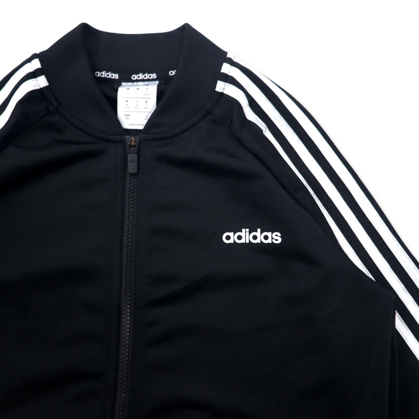 adidas トラックジャケット ジャージ 2XOT ブラック ポリエステル 3ストライプス NWT Women's adidas Dazzle Tricot Track Jacket Black DZ7657