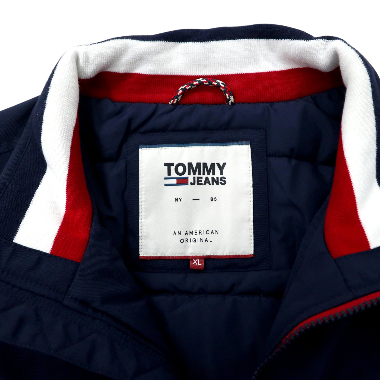 TOMMY JEANS パデッドジャケット XL ネイビー ポリエステル 中綿 DM0DM06599