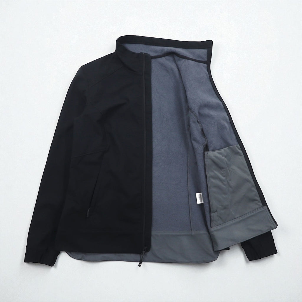 MOUNTAIN HARDWEAR フリースライニング ソフトシェルジャケット L ブラック SOLAMERE  OL6782