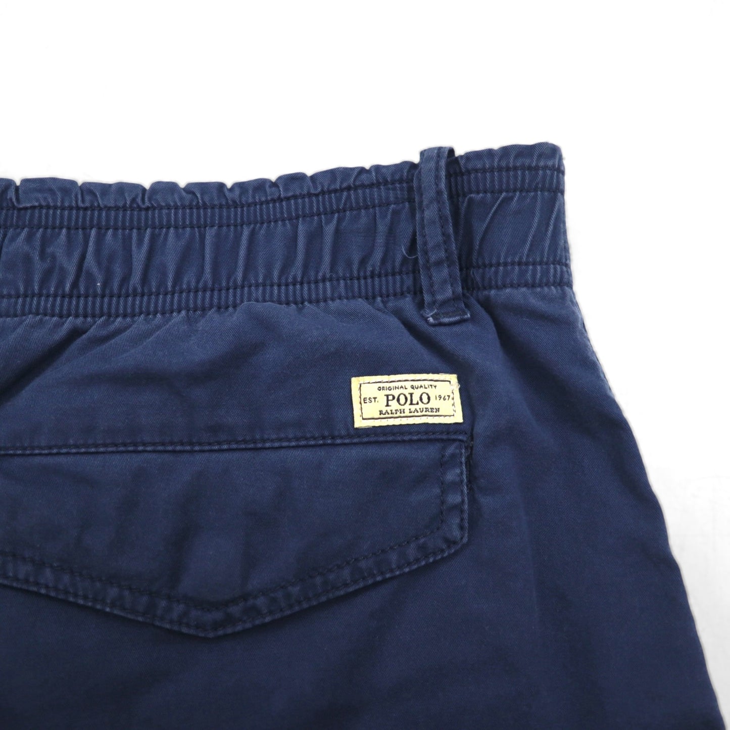 POLO RALPH LAUREN Stretch Easy Shorts, Size L, Navy Cotton