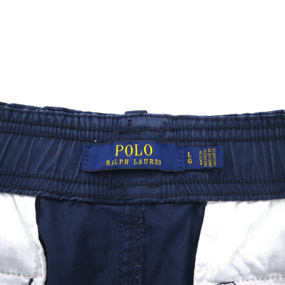 POLO RALPH LAUREN Stretch Easy Shorts, Size L, Navy Cotton
