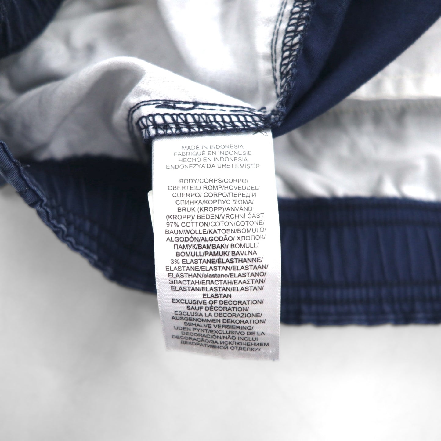 POLO RALPH LAUREN Stretch Easy Shorts, Size L, Navy Cotton