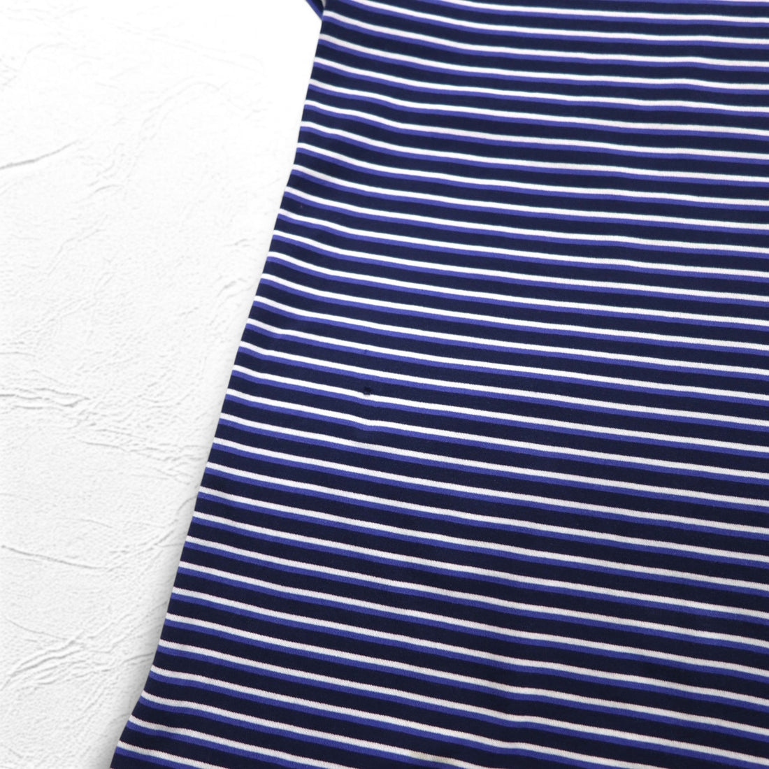 Polo by Ralph Lauren 90s Polo Shirt XL Big Size Navy Striped Pima Cotton GOLF FIT Small Pony Embroidery Made in Peru