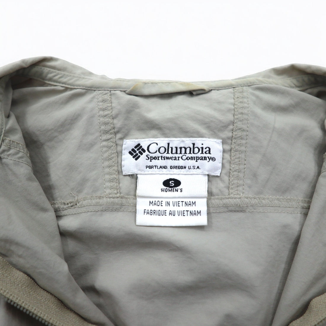 Columbia Light Shell Parka S Beige Nylon WL3010