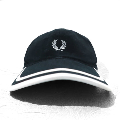 FRED PERRY 6パネルキャップ FREE キャップ ブラック コットン ワンポイントロゴ刺繍
