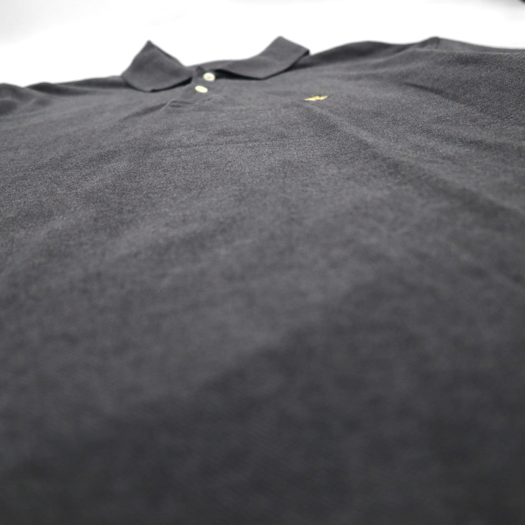 Brooks Brothers Polo Shirt, Size L, Gray, Cotton, Pique, with Embroidered Logo