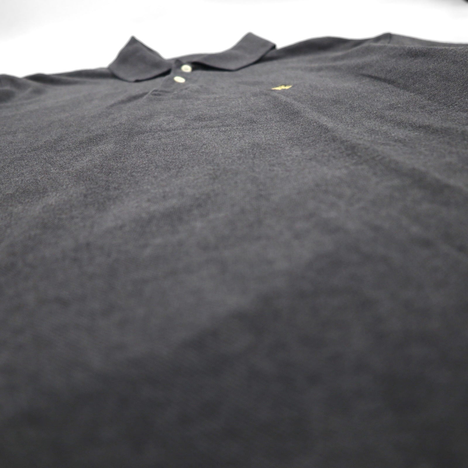 Brooks Brothers Polo Shirt, Size L, Gray, Cotton, Pique, with Embroidered Logo