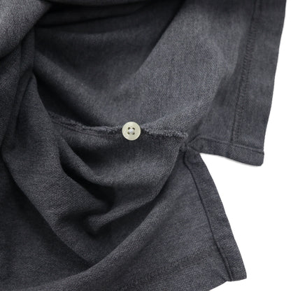 Brooks Brothers Polo Shirt, Size L, Gray, Cotton, Pique, with Embroidered Logo