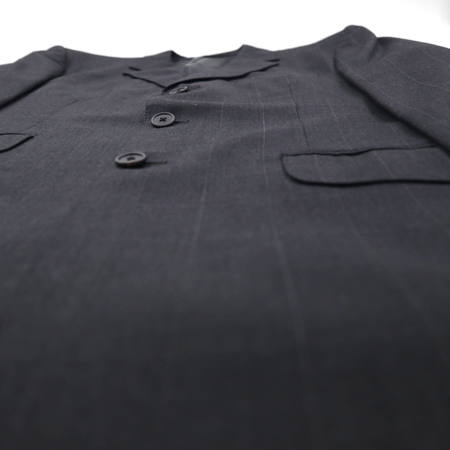 Paul Smith 90年代 SUPER 100's 3B スーツ セットアップ XL グレー チェック ウール VITALE BARBERIS CANONICO イタリア製生地 日本製