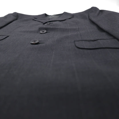 Paul Smith 90年代 SUPER 100's 3B スーツ セットアップ XL グレー チェック ウール VITALE BARBERIS CANONICO イタリア製生地 日本製