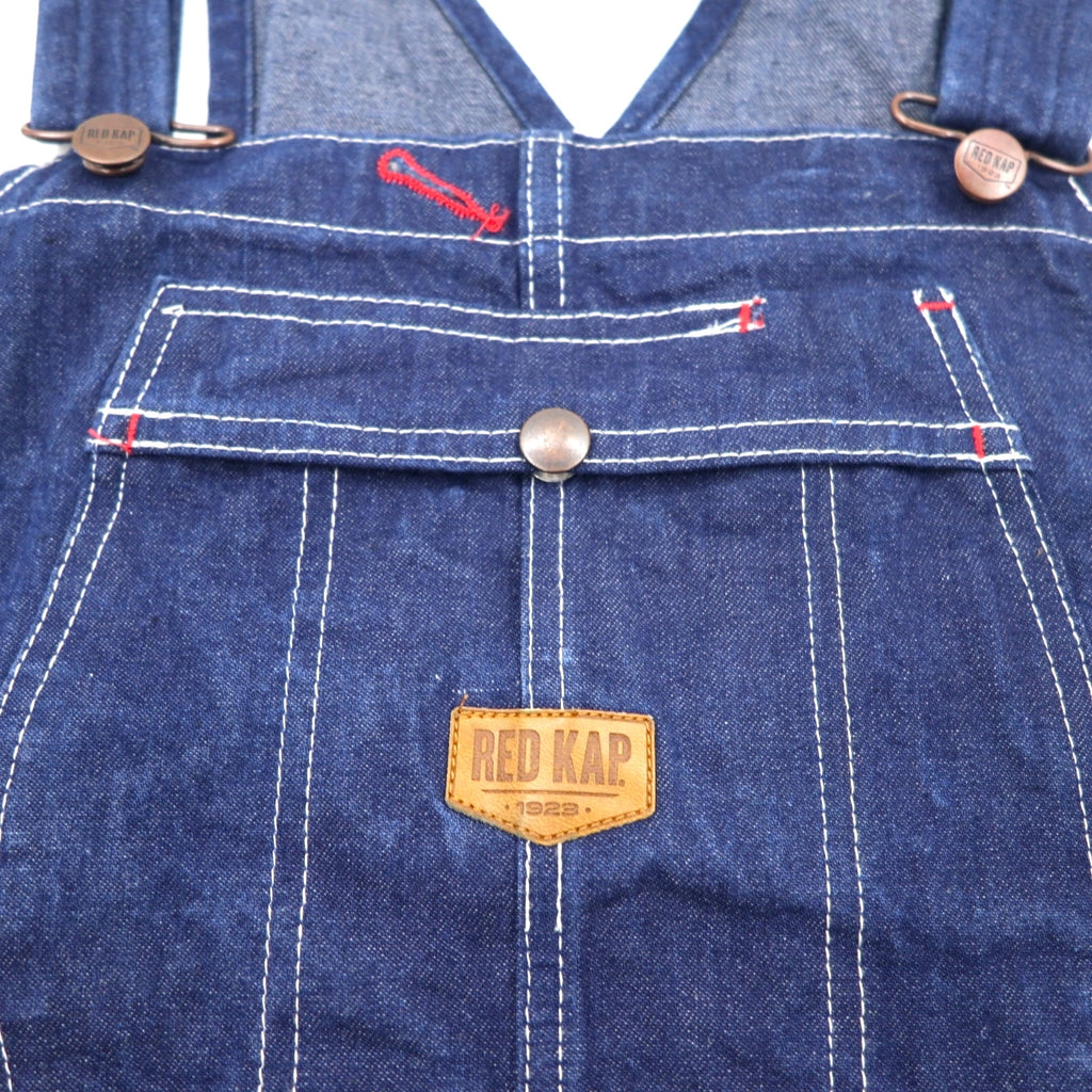 RED KAP Denim Overalls L Indigo Blue BD10DN Made in Mexico